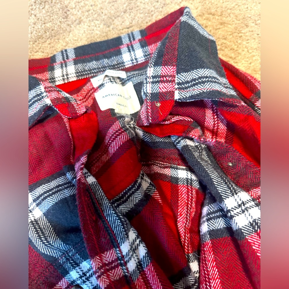 American Eagle flannel button down